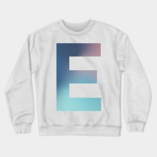 Gradient Letter E Initial Alphabet Crewneck Sweatshirt